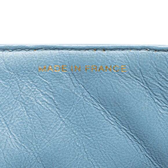 Chanel Coco Mark Quilted Handbag with Top Handles, Light Blue Denim, Women's - Picture 12 of 13